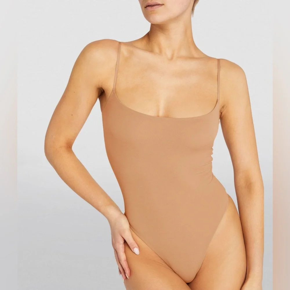 Free People Intimately Women’s Blush Seamless Bodysuit Sz M-L NWT